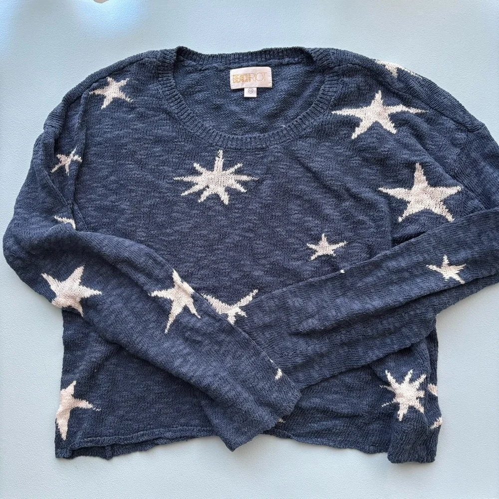 Beach Riot Textured Blue Knit - Picture 1 of 5